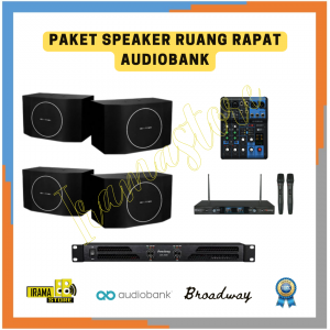 Paket Sound System Ruang Rapat Speaker Audiobank AKS200 - 4 Speaker